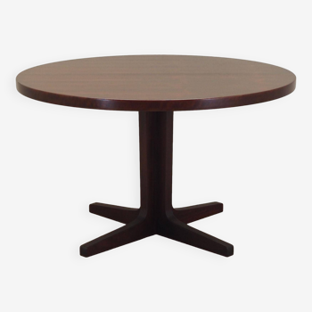 Table ronde en palissandre, design danois, années 1970, fabriquée par Skovmand & Andersen