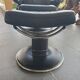 1 Stressless Jazz armchair - black leather and its ottoman