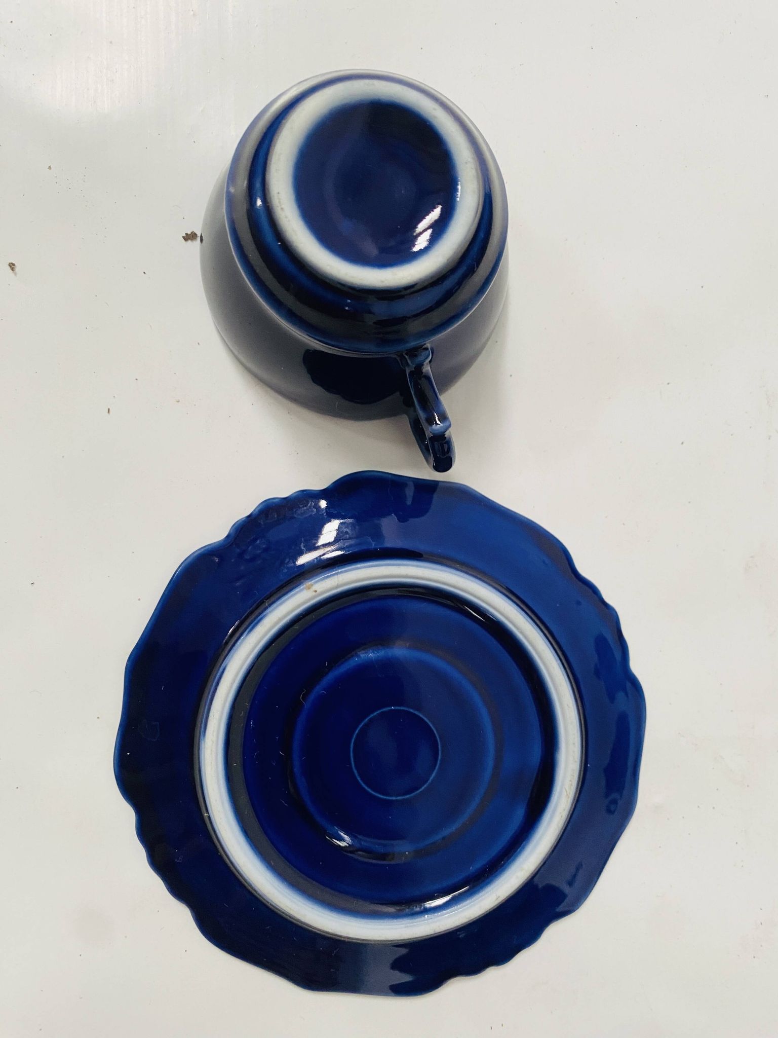 Art Deco tea and coffee service in polychrome earthenware, 20th century