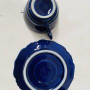 Art Deco tea and coffee service in polychrome earthenware, 20th century