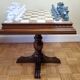 Table et jeu d'échecs en onyx et marbre blanc