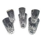 6 crystal orangeade glasses from Sèvres