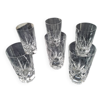 6 crystal orangeade glasses from Sèvres.