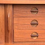 Danish library and its teak secretary 1960 by Johannes Sorth