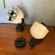 Pair of Hoffmeister cream and black spotlights 1960/1970