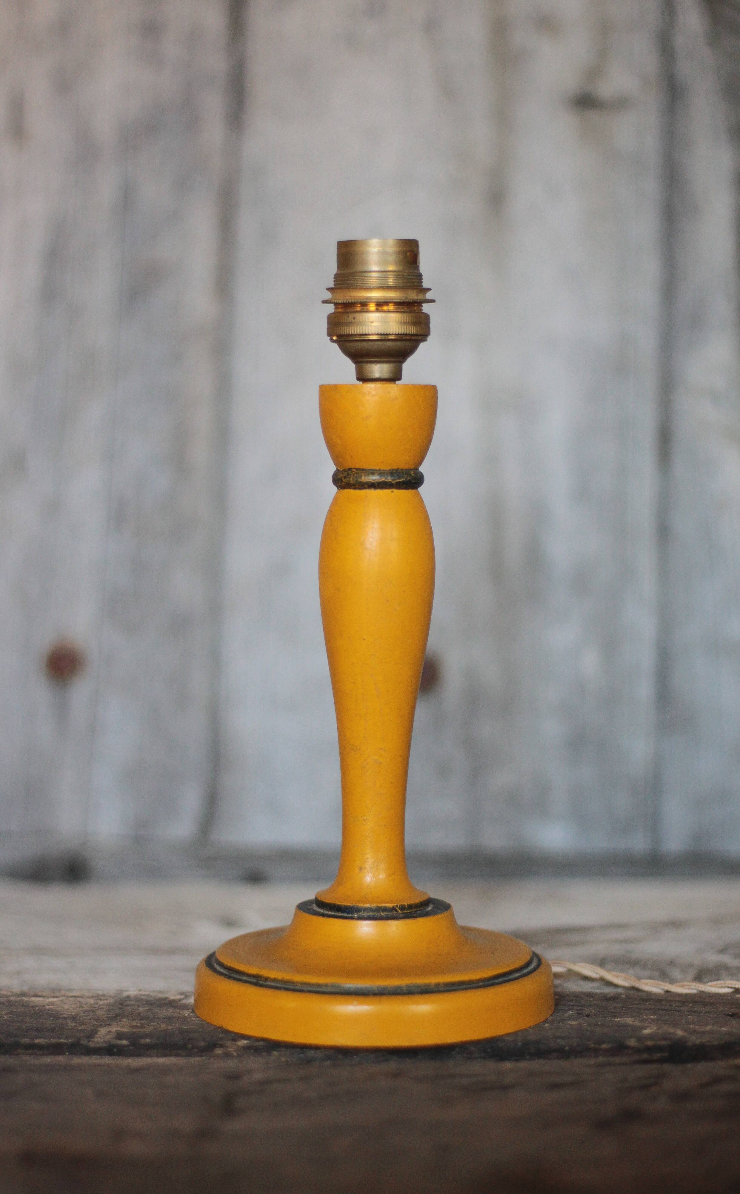 Wood lamp, vintage wooden lamp base, table lamp, living room lamp, lamp