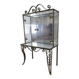 Vintage glass display case / shelf / rack