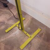 Floor lamp yellow foot lampshade parchment veil