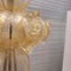 Lampadaire, verre de Murano et poussière d'or, Barovier & Toso, années 50