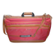 Samsonite red canvas and leather suitcase from the 80s