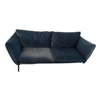 SITS velvet blue sofa