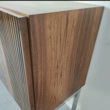 Vintage rosewood sideboard, chrome 1960