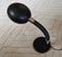 Lampe de bureau articulée gamma lux italie noir et chrome 1970