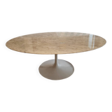 Table basse Tulipe Saarinen pour Knoll ovale marbre