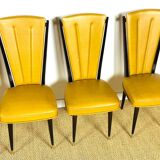 Set of 6 Art Deco chairs, France, 1940.