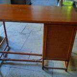 Bureau en rotin et bambou