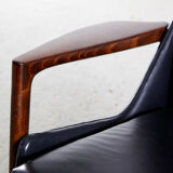 Ib kofod larsen armchair with footrest