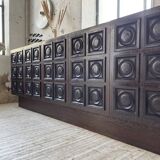 Brutalist sideboard attributed to De Coene 70s