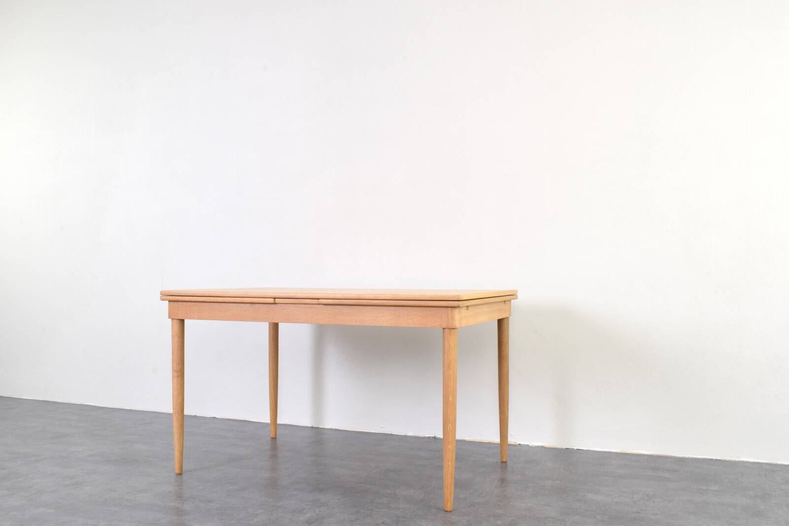 Mid-Century Danish Oak Extendable Dining Table, 1960s.