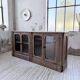 Enfilade vitrine chêne massif 1920