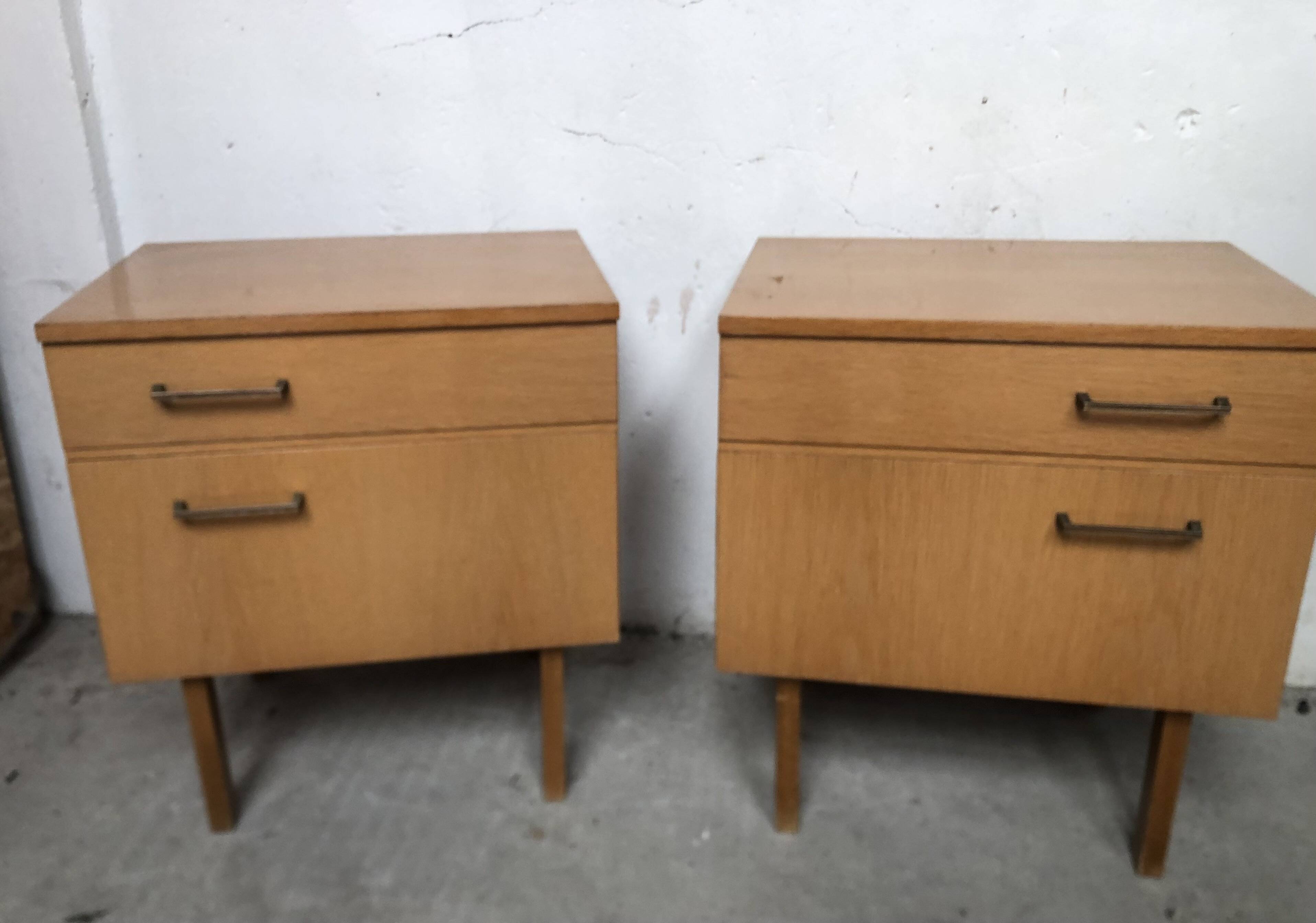 Pair of bedside tables, 1960s