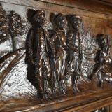 Important Miroir Régional en Chêne – Début XXe