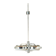 Mid-century 3-arm ceiling lamp, Italy, 1970s
