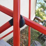 Red mesh folding chair Taulin 80s