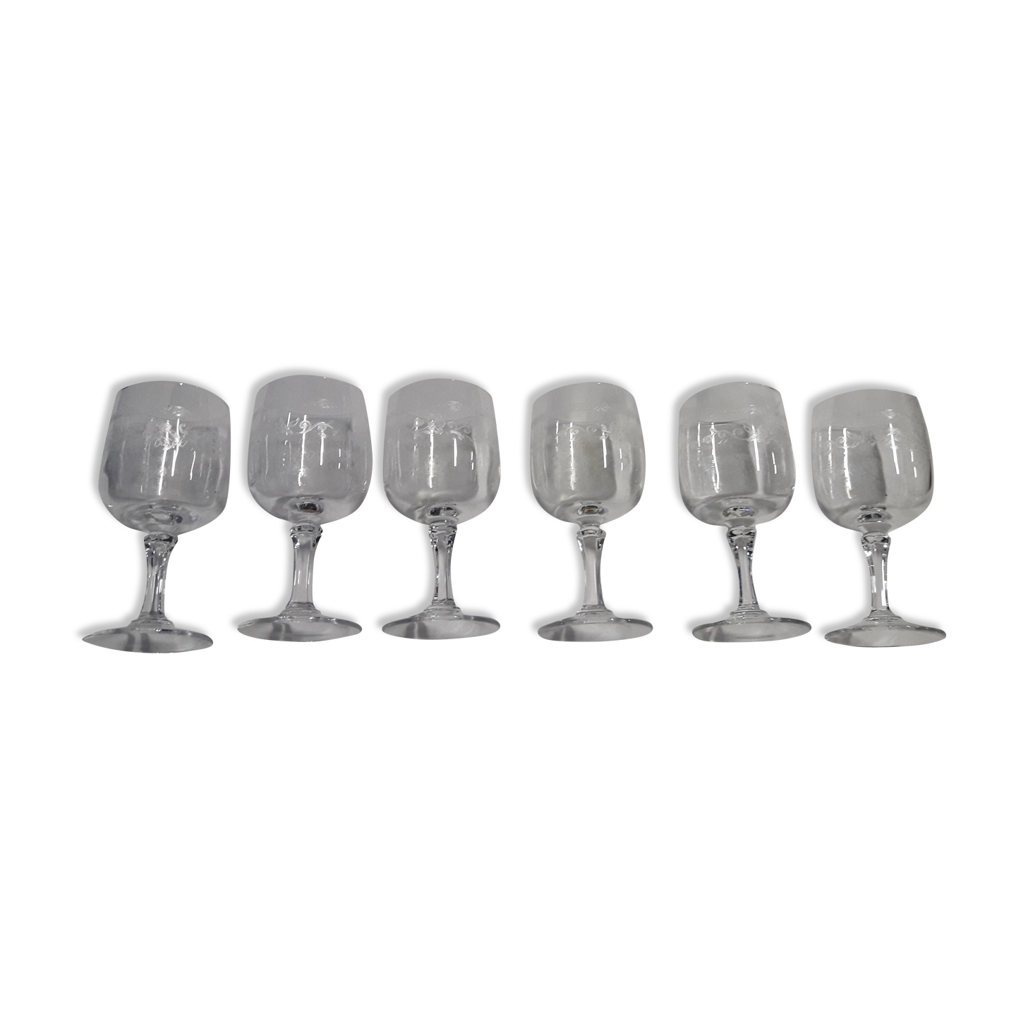 Set de 6 verres à porto en cristal modèle Matignon