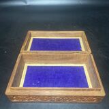 Carved wooden box