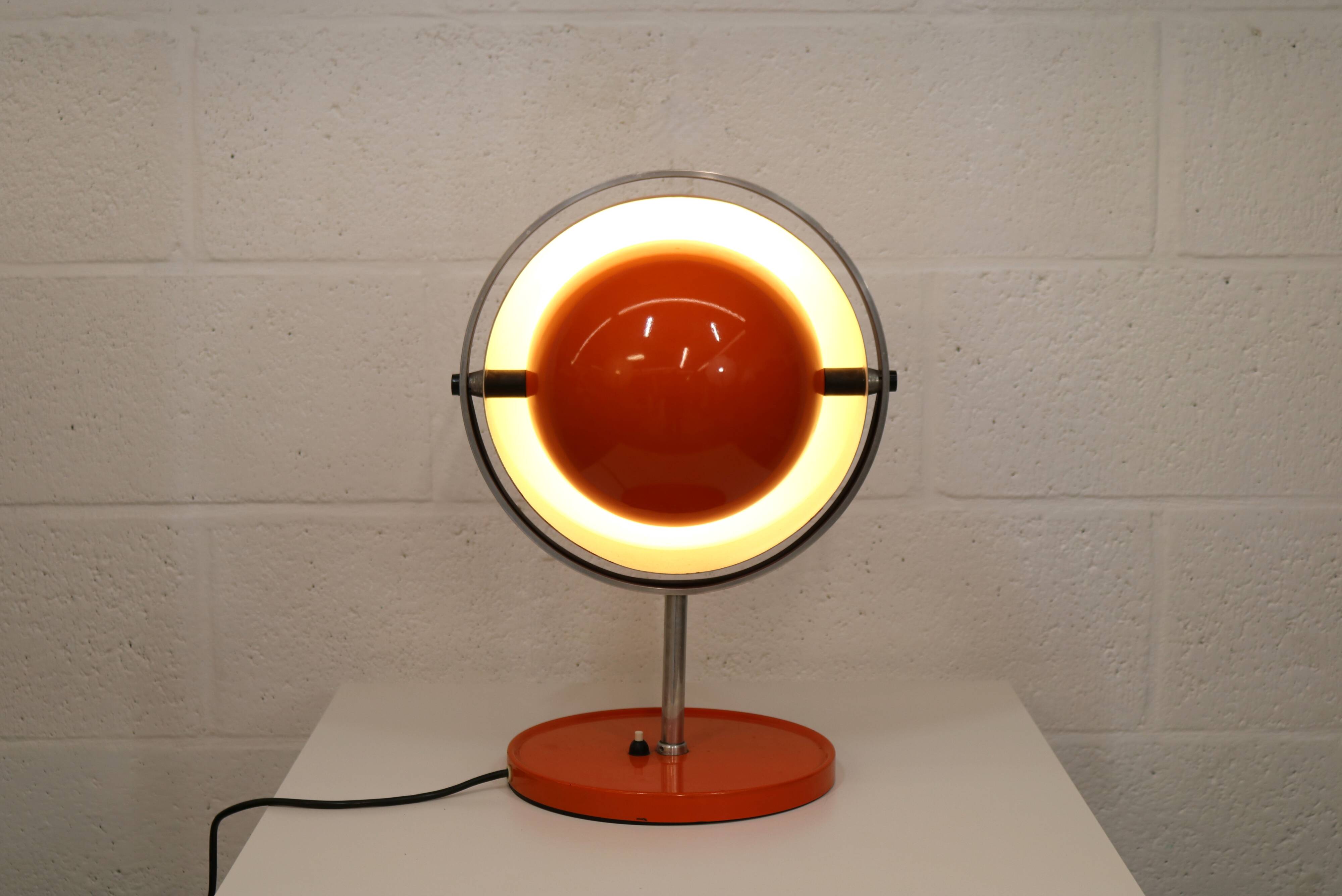 Rare vintage Moonlight space age table lamp by Buch & Jørgensen for Quality