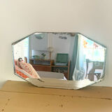 Art Deco beveled mirror  60x36cm