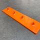 Orange coat rack from the mid-century space age, 1960s.