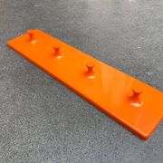 Porte-manteau orange de l’ère spatiale du milieu du siècle, années 1960