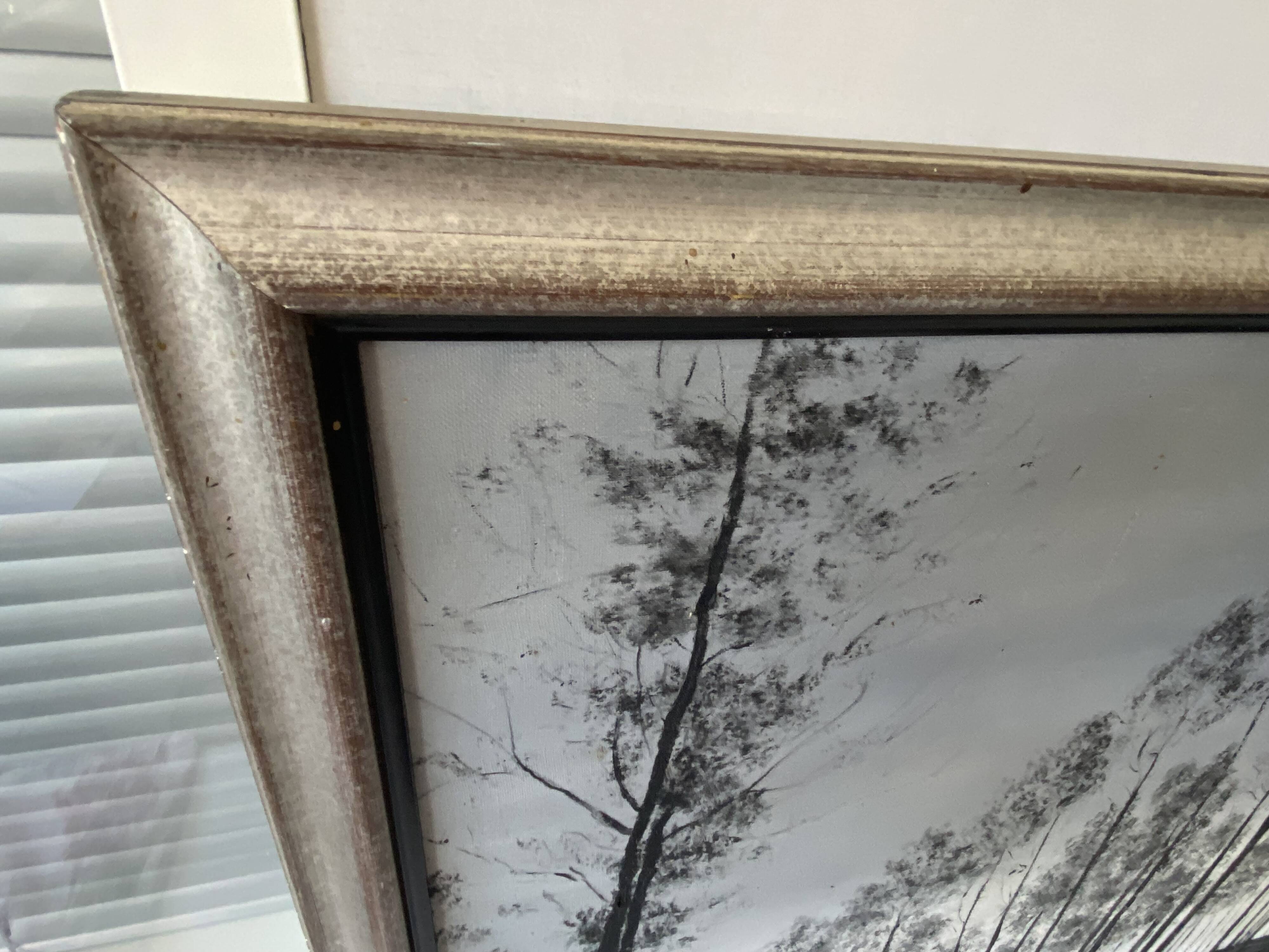 Framed Oil Painting on Canvas by Artist Painter C. M. Ollivierre