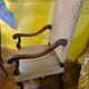 Walnut renaissance style armchair