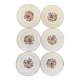 Series of 6 dessert plates