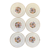 Series of 6 dessert plates