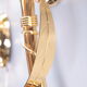 24 kt gold-plated tulip glass wall lamps Italian design 1970