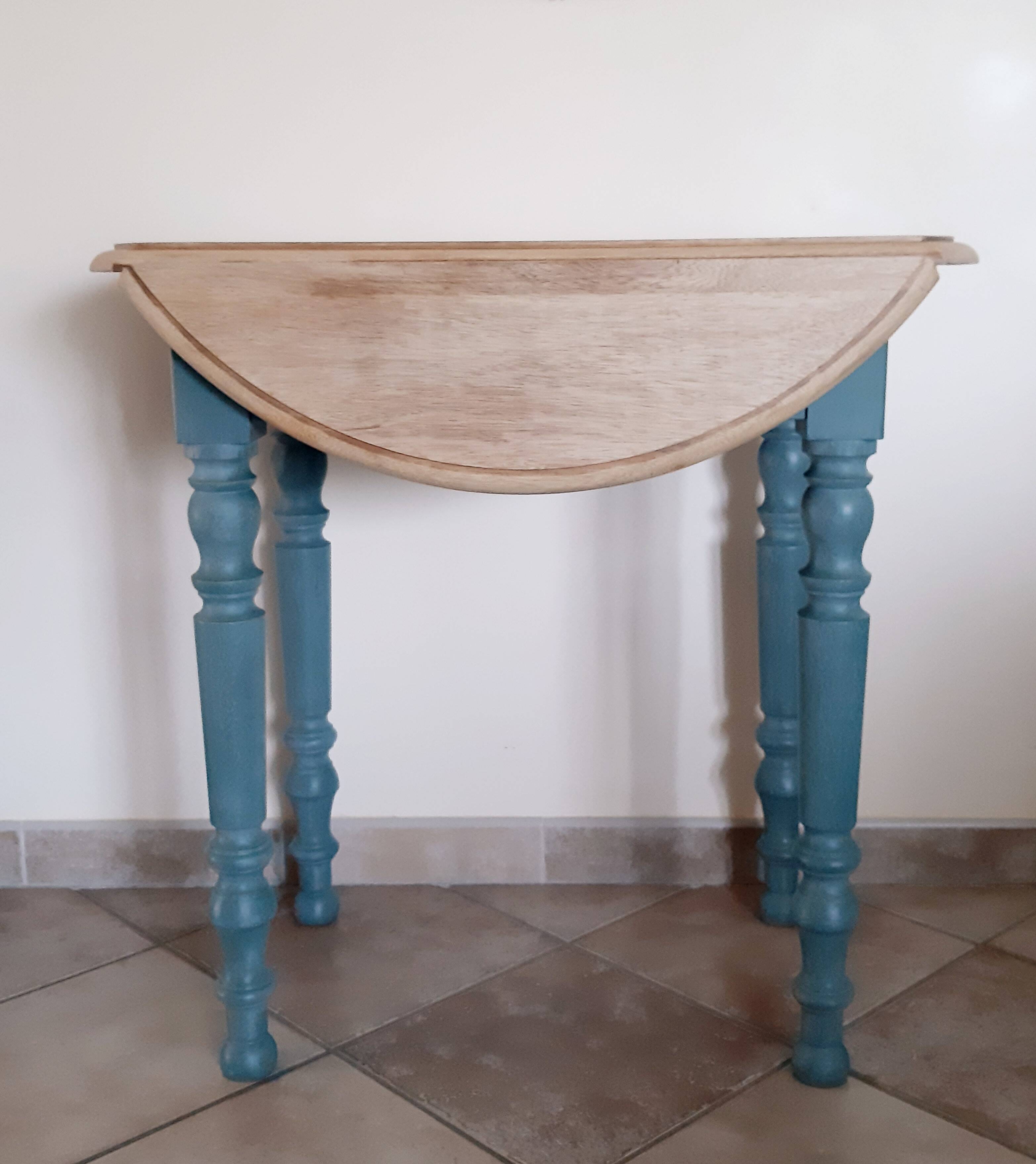 Console small renovated solid wood desk