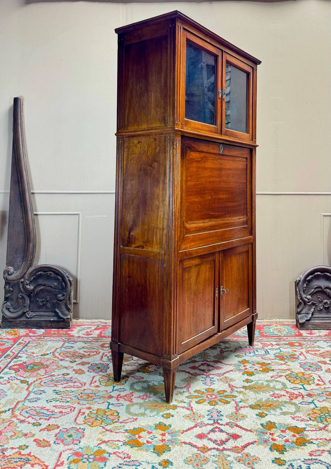 Louis XVI Mahogany Guillotine Secretary, 18th Century