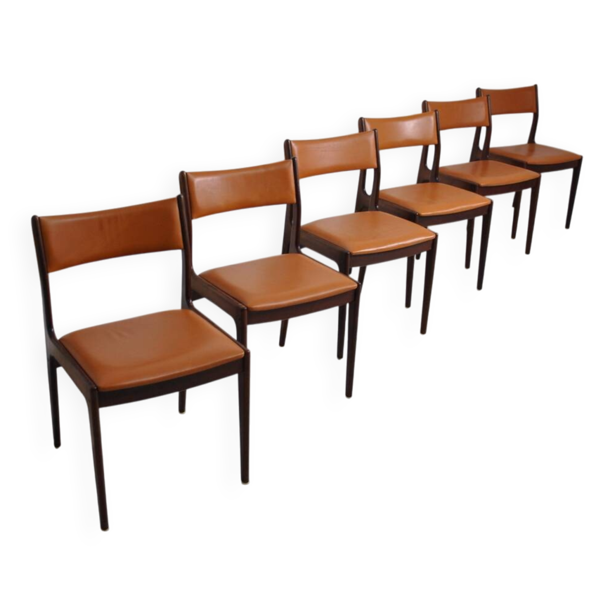 Set of 6 Johannes Andersen chairs from the 1960s