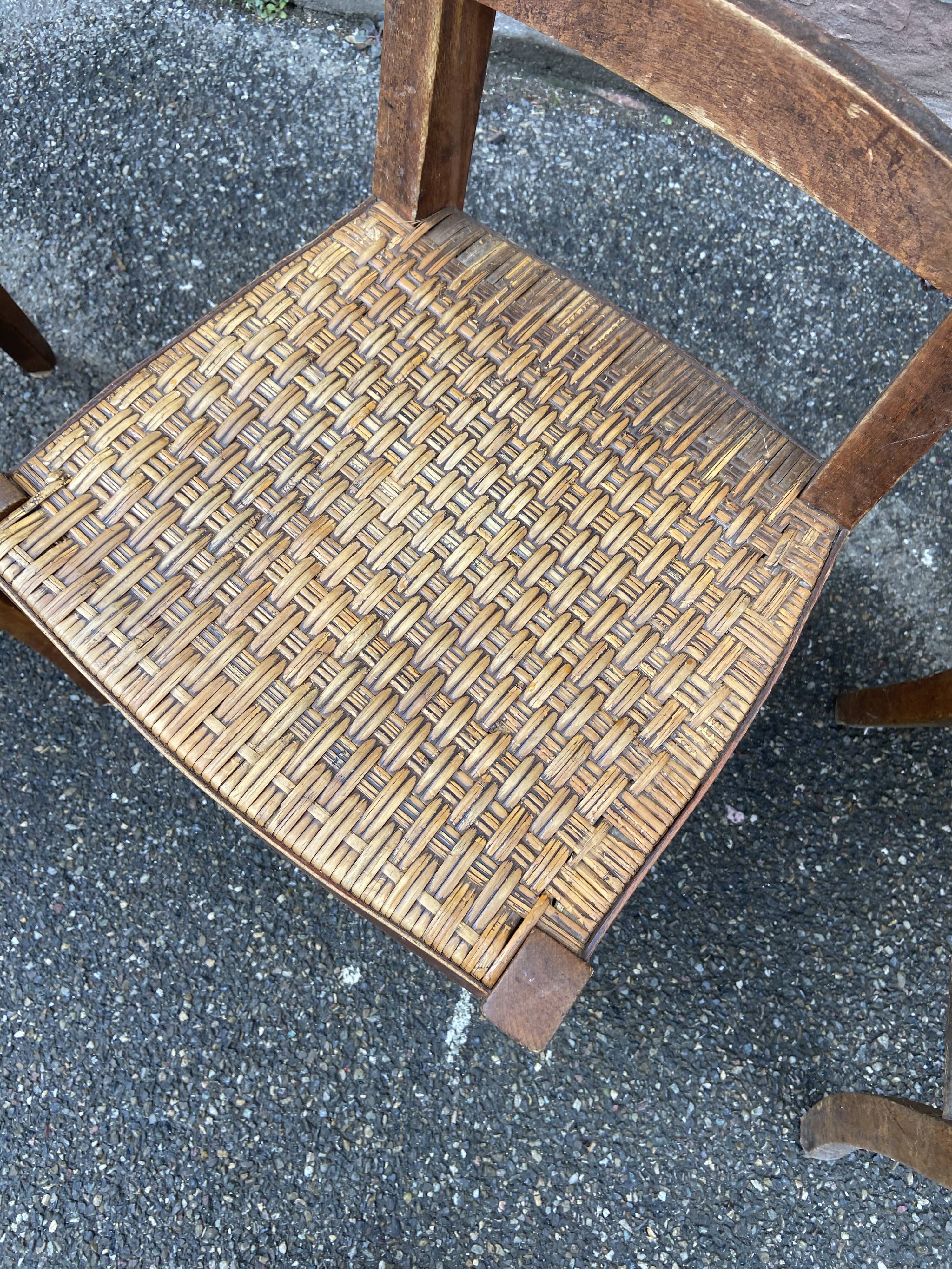 4 bistro chairs 1930 Alsace