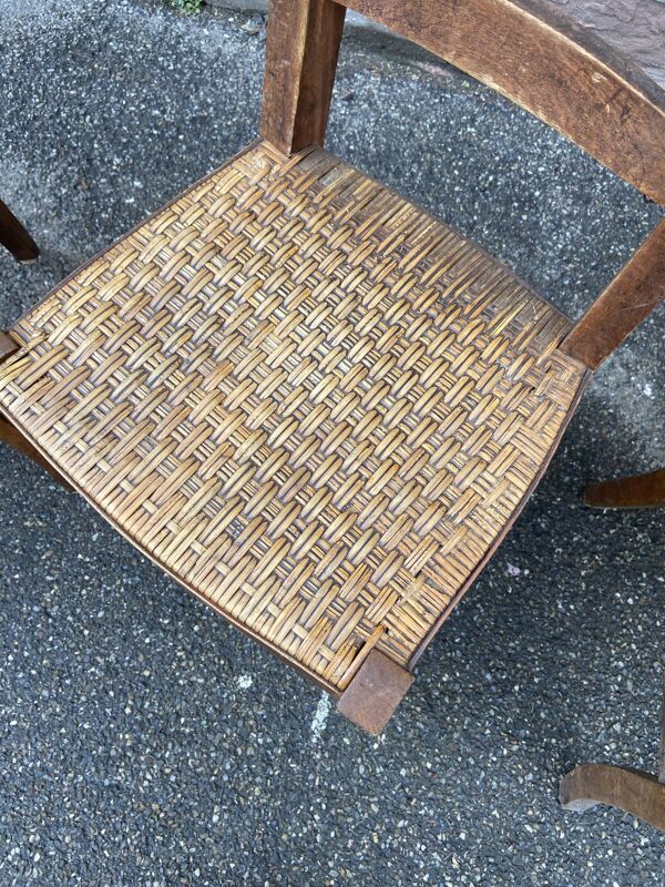 4 chaises bistrot 1930 Alsace