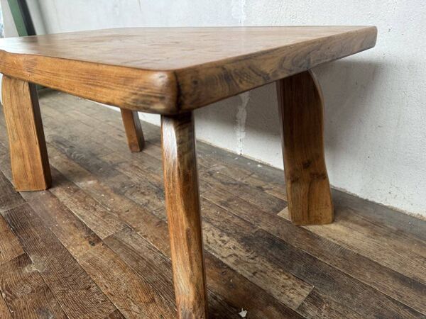 Table basse en orme vintage moderniste
