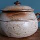 Stoneware tureen from Puisaye, signed Jean Pierre Prud’homme