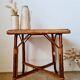 Vintage rattan side table or coffee table – 1960s Riviera style