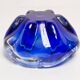 Mid-century blue Murano glass ashtray, Italy, 1970s