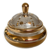Frosted and gold glass sweet box