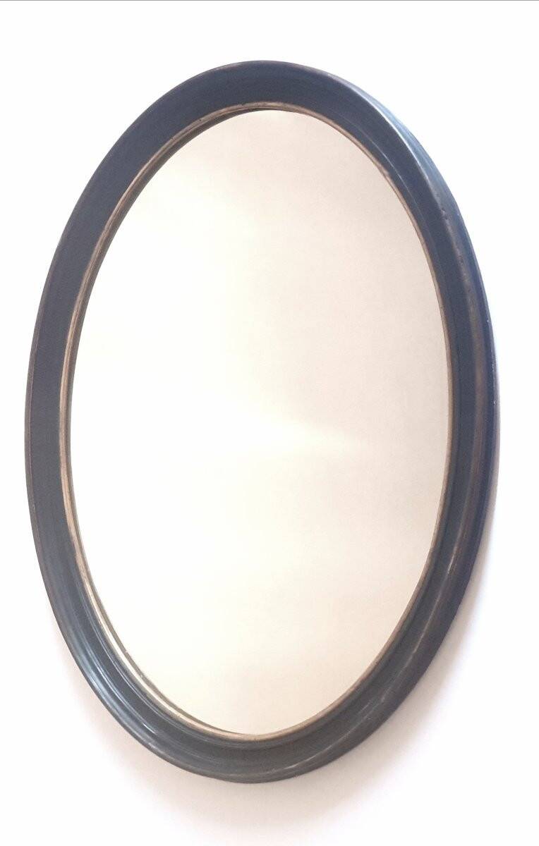 Large oval Louis-Philippe mirror 19th century